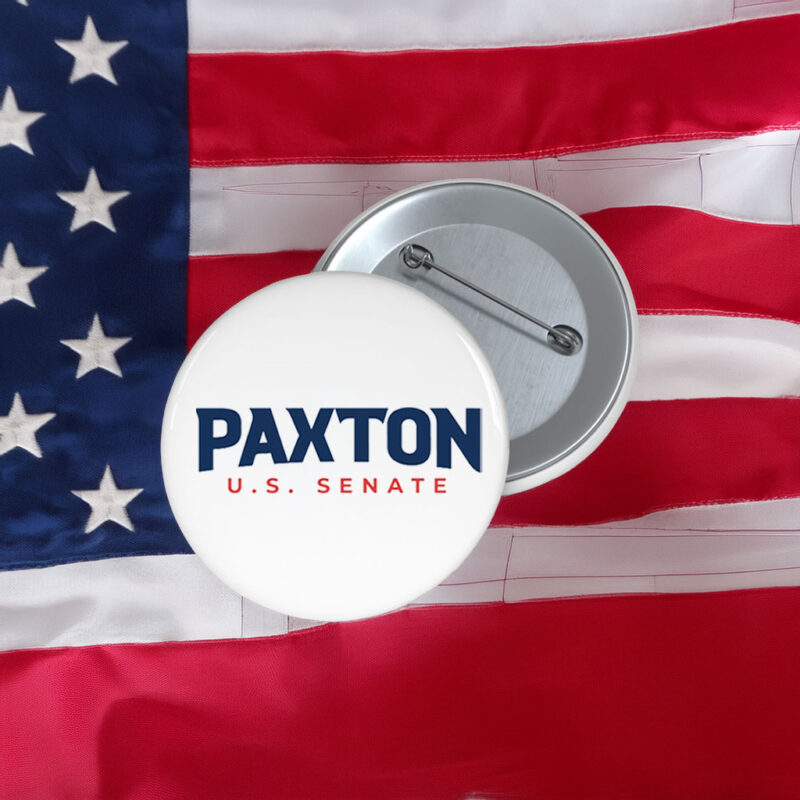 Ken Paxton 2026 Senate Pin - Texas Election Collector Button