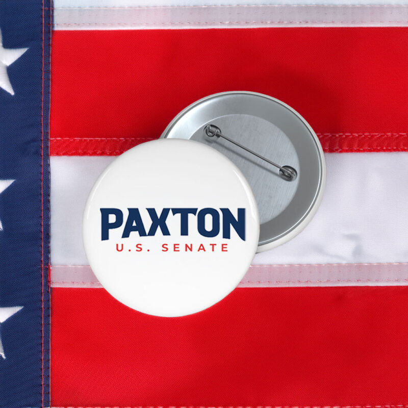Ken Paxton 2026 Senate Pin - Texas Election Collector Button