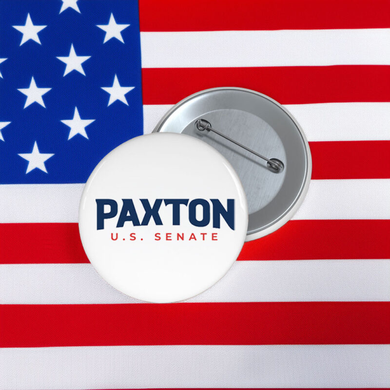 Ken Paxton 2026 Senate Pin - Texas Election Collector Button