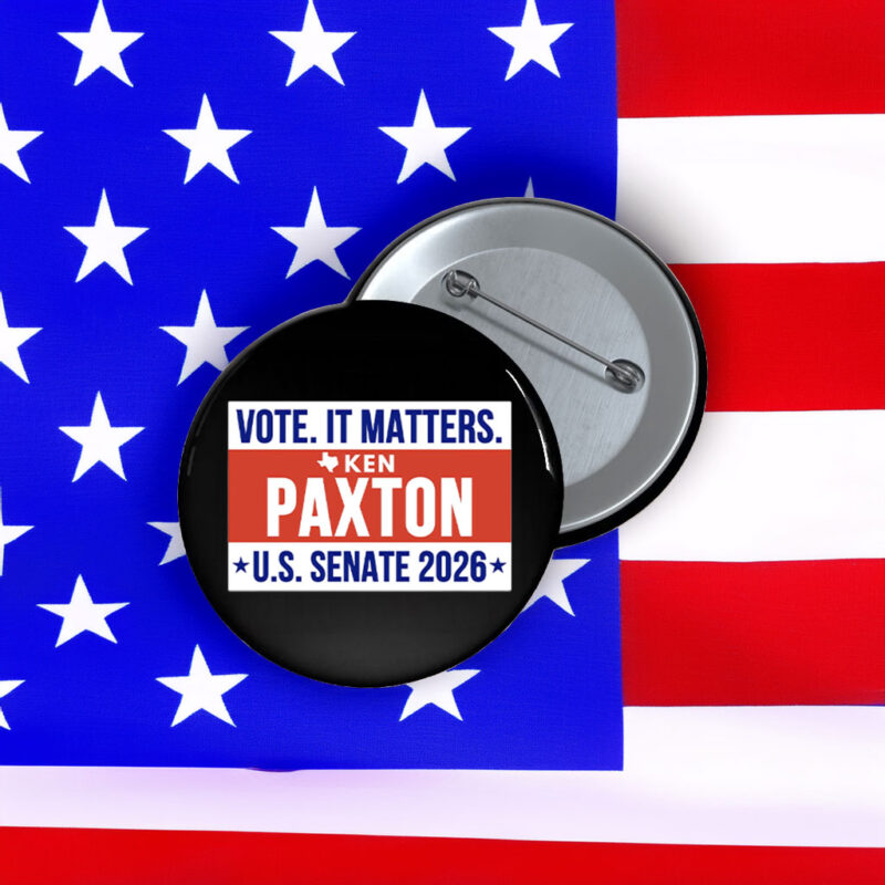 Ken Paxton For Senate Texas 2026 Button