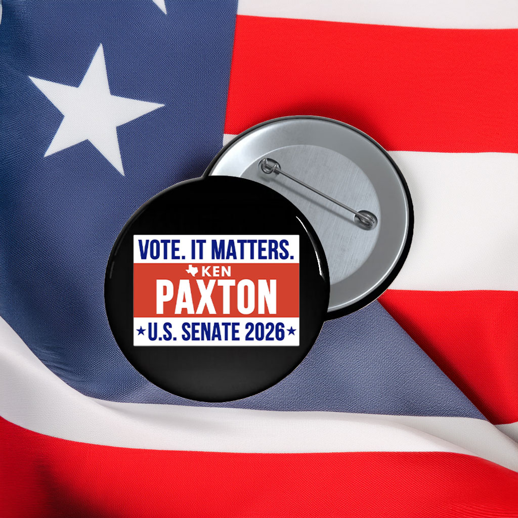 Ken Paxton For Senate Texas 2026 Button