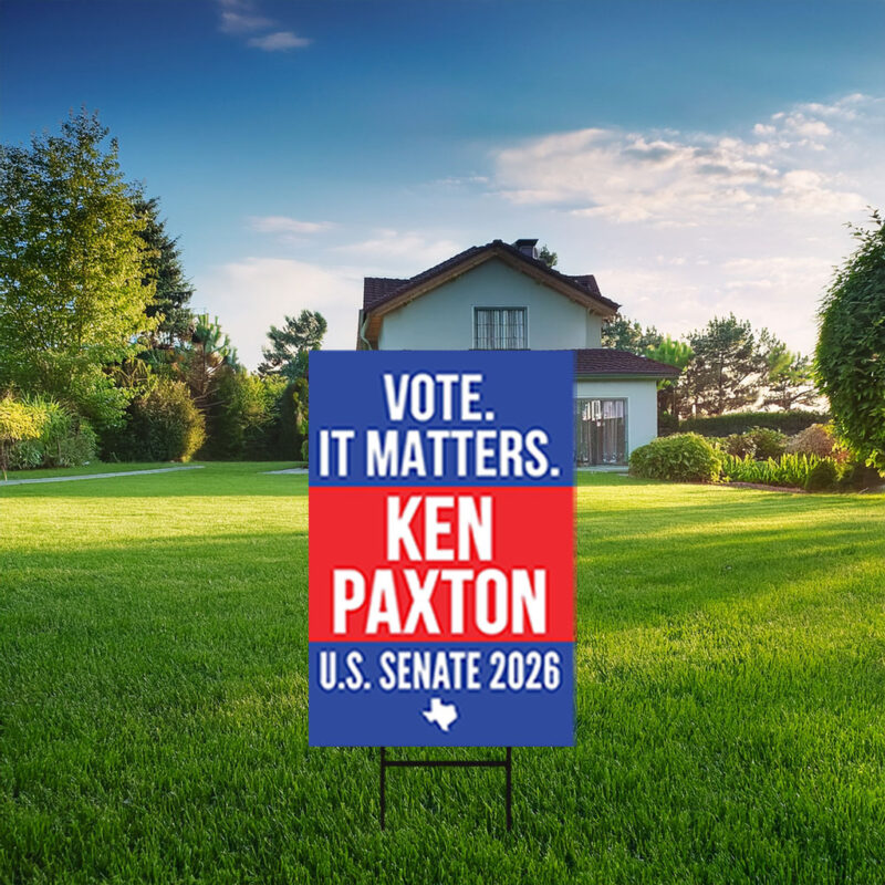 Ken Paxton For U.S. Senate 2026 Yard Sign