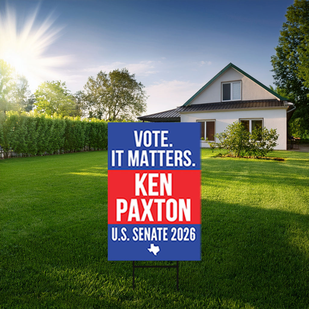 Ken Paxton For U.S. Senate 2026 Yard Sign