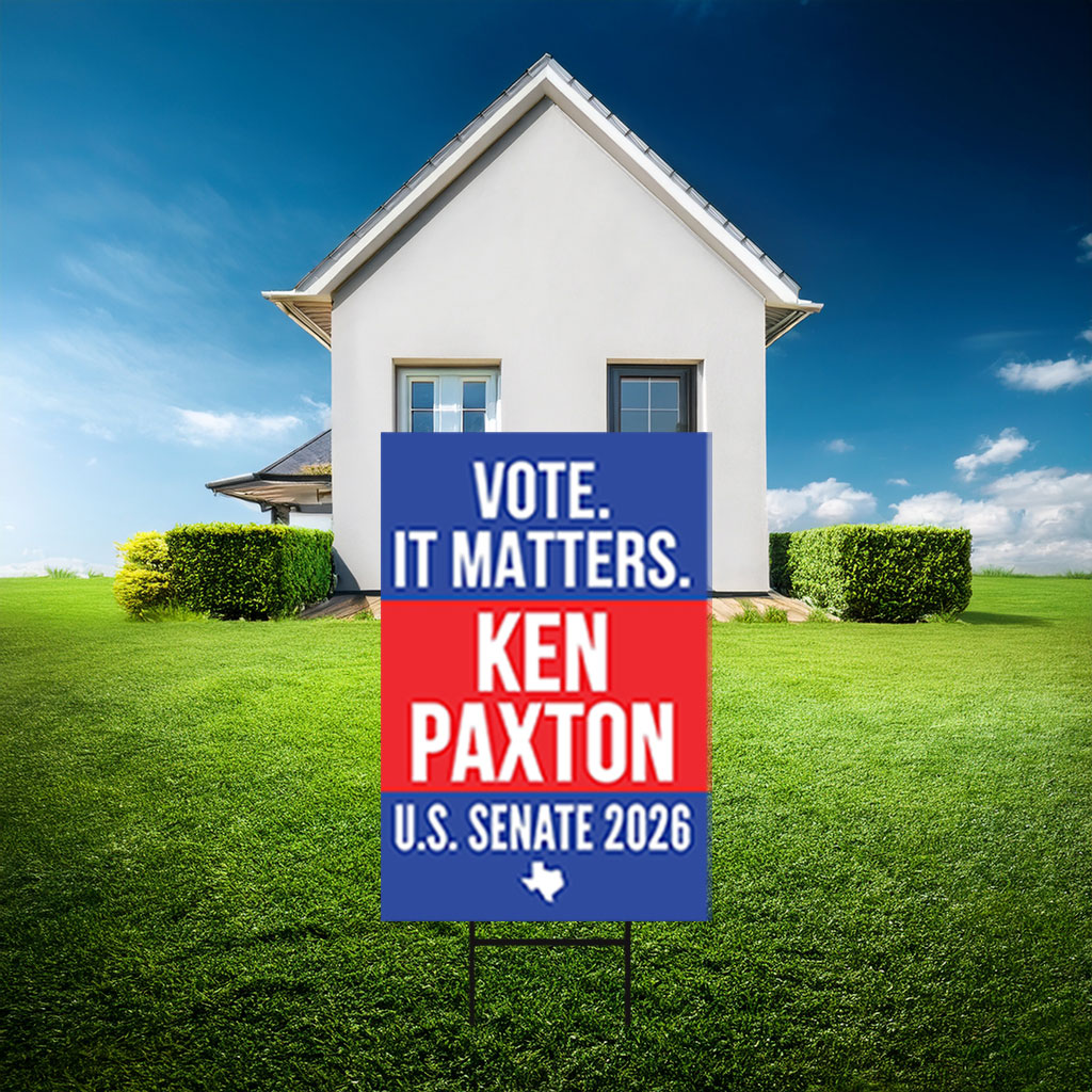 Ken Paxton For U.S. Senate 2026 Yard Sign