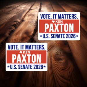 Ken Paxton For US Senate 2026 Bumper Sticker - Texas Decal