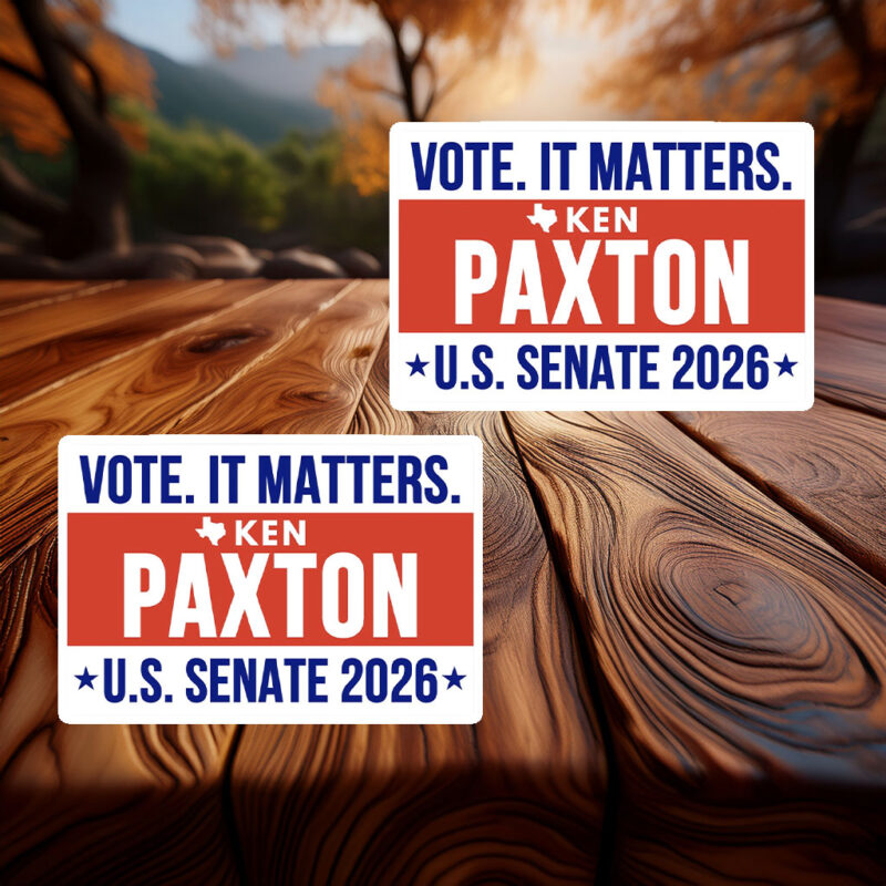 Ken Paxton For US Senate 2026 Bumper Sticker - Texas Decal