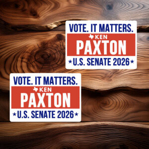 Ken Paxton For US Senate 2026 Bumper Sticker - Texas Decal
