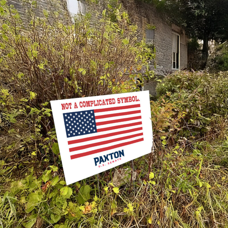 Ken Paxton Not A Complicated Symbol Yard Sign