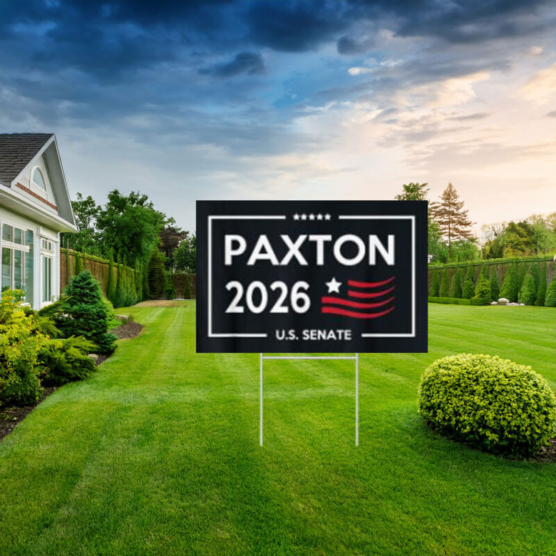 Ken Paxton U.S. Senate 2026 Campaign Yard Sign