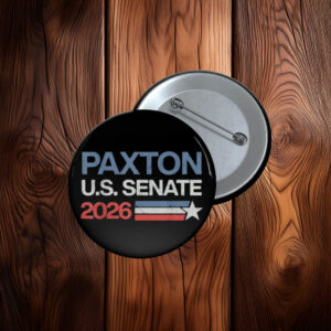 Ken Paxton U.S. Senate 2026 Patriotic Button