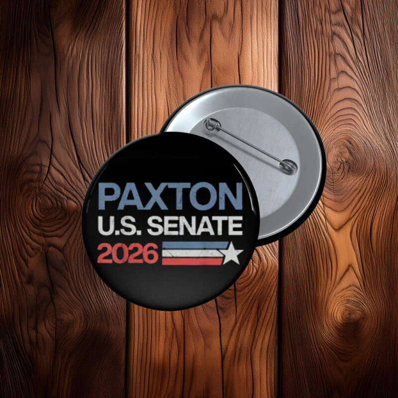 Ken Paxton U.S. Senate 2026 Patriotic Button