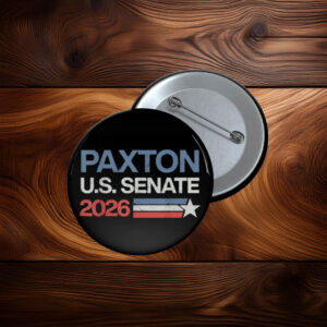 Ken Paxton U.S. Senate 2026 Patriotic Button