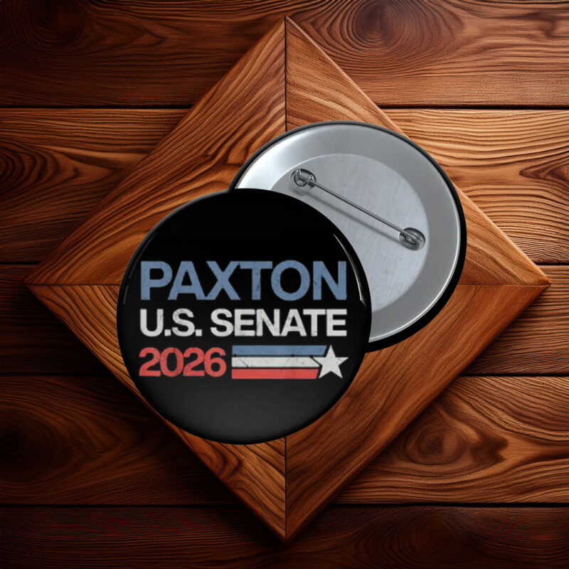 Ken Paxton U.S. Senate 2026 Patriotic Button
