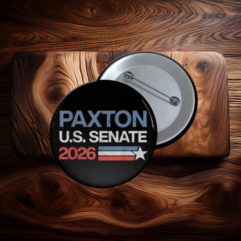 Ken Paxton U.S. Senate 2026 Patriotic Button