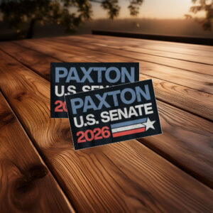 Ken Paxton U.S. Senate 2026 Patriotic Sticker