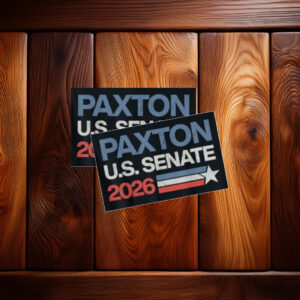 Ken Paxton U.S. Senate 2026 Patriotic Sticker