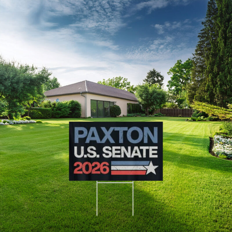 Ken Paxton U.S. Senate 2026 Patriotic Yard Sign