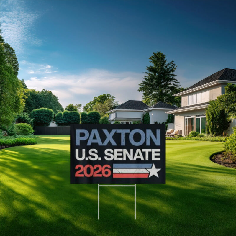 Ken Paxton U.S. Senate 2026 Patriotic Yard Sign