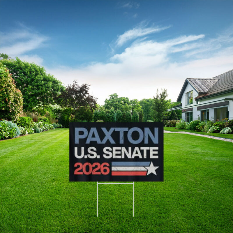 Ken Paxton U.S. Senate 2026 Patriotic Yard Sign