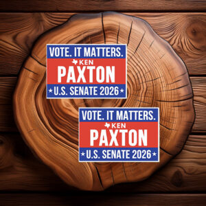 Ken Paxton US Senate 2026 Sticker - Vote It Matters Vinyl Decal