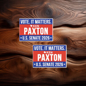 Ken Paxton US Senate 2026 Sticker - Vote It Matters Vinyl Decal