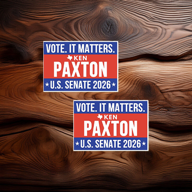 Ken Paxton US Senate 2026 Sticker - Vote It Matters Vinyl Decal
