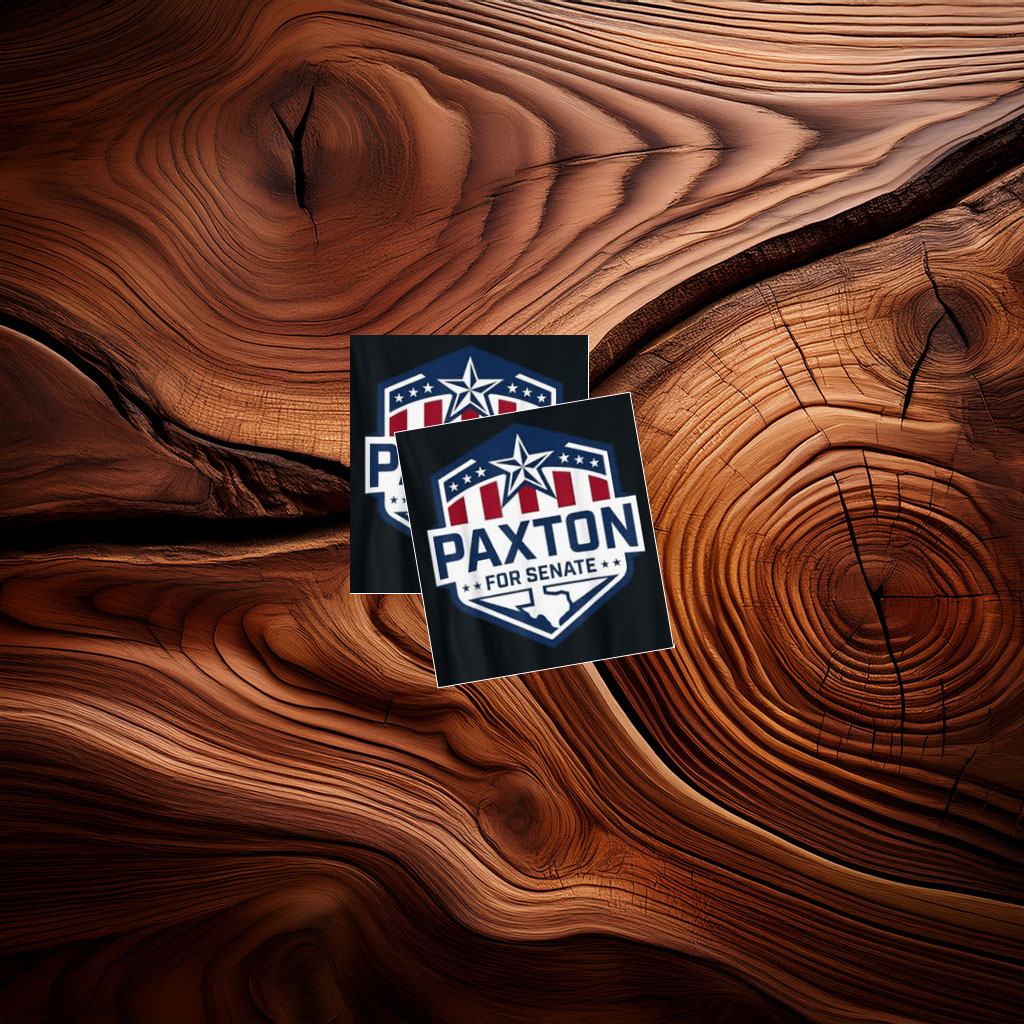 Ken Paxton for Senate Patriotic Shield Campaign Sticker