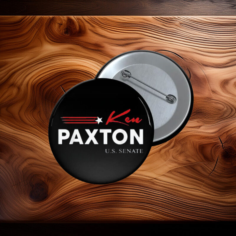Ken Paxton for Texas 2026 Senate US Senator Campaign Flag Button