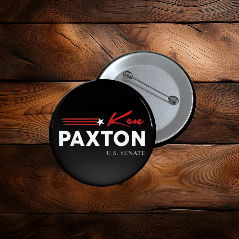 Ken Paxton for Texas 2026 Senate US Senator Campaign Flag Button