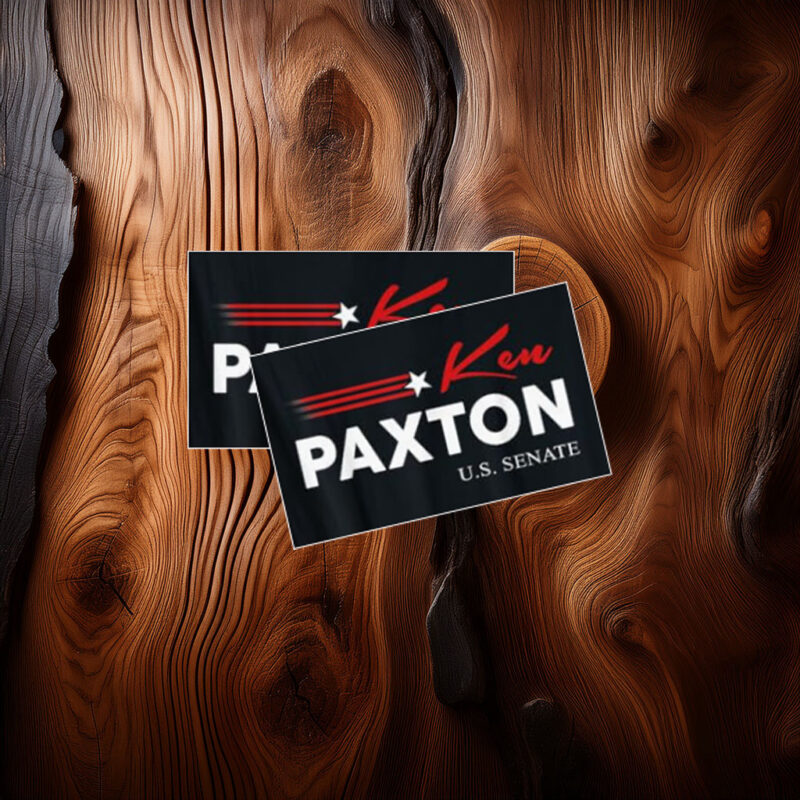 Ken Paxton for Texas 2026 Senate US Senator Campaign Flag Sticker