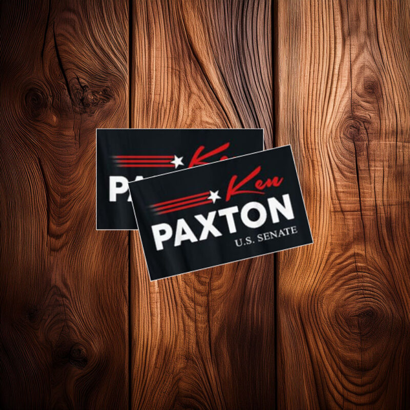 Ken Paxton for Texas 2026 Senate US Senator Campaign Flag Sticker