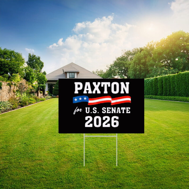 Ken Paxton for Texas 2026 Senate US Senator Campaign Yard Sign