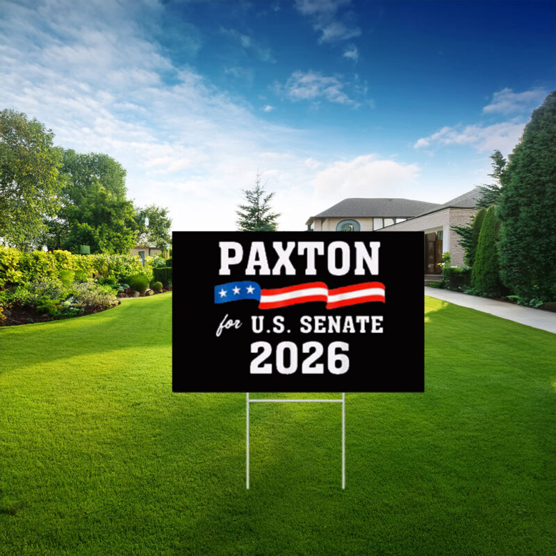 Ken Paxton for Texas 2026 Senate US Senator Campaign Yard Sign