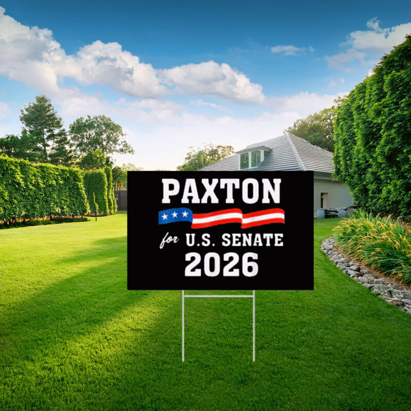 Ken Paxton for Texas 2026 Senate US Senator Campaign Yard Sign