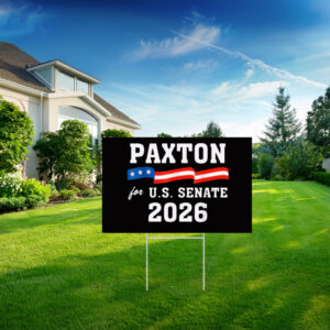 Ken Paxton for Texas 2026 Senate US Senator Campaign Yard Sign