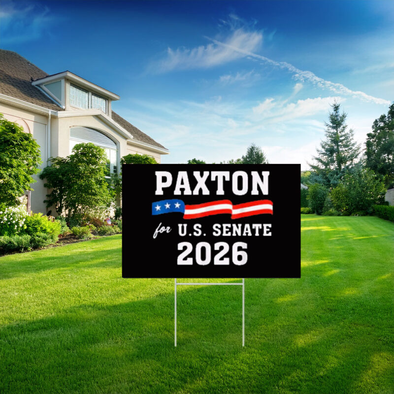 Ken Paxton for Texas 2026 Senate US Senator Campaign Yard Sign