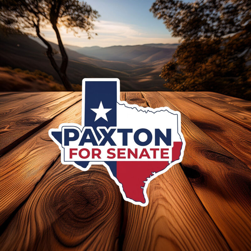 Lone Star Support for Ken Paxton Sticker – Texas Senate Campaign Decal