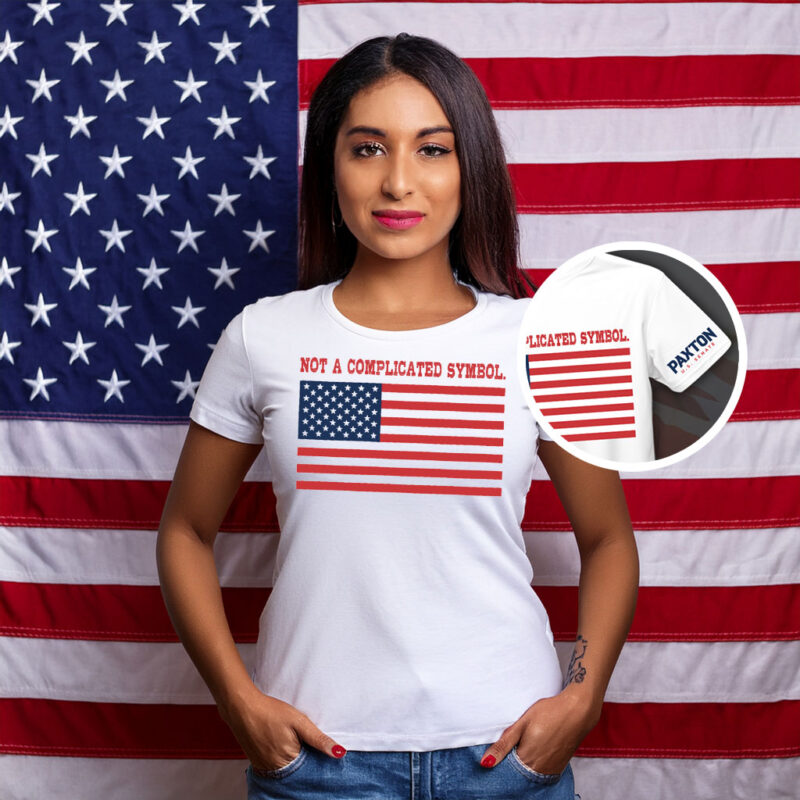 Not A Complicated Symbol American Flag Shirt