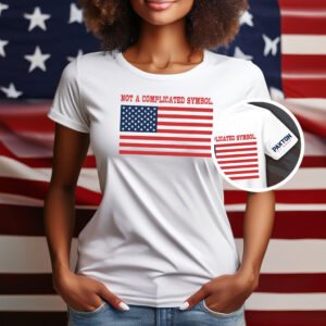 Not A Complicated Symbol American Flag Shirt