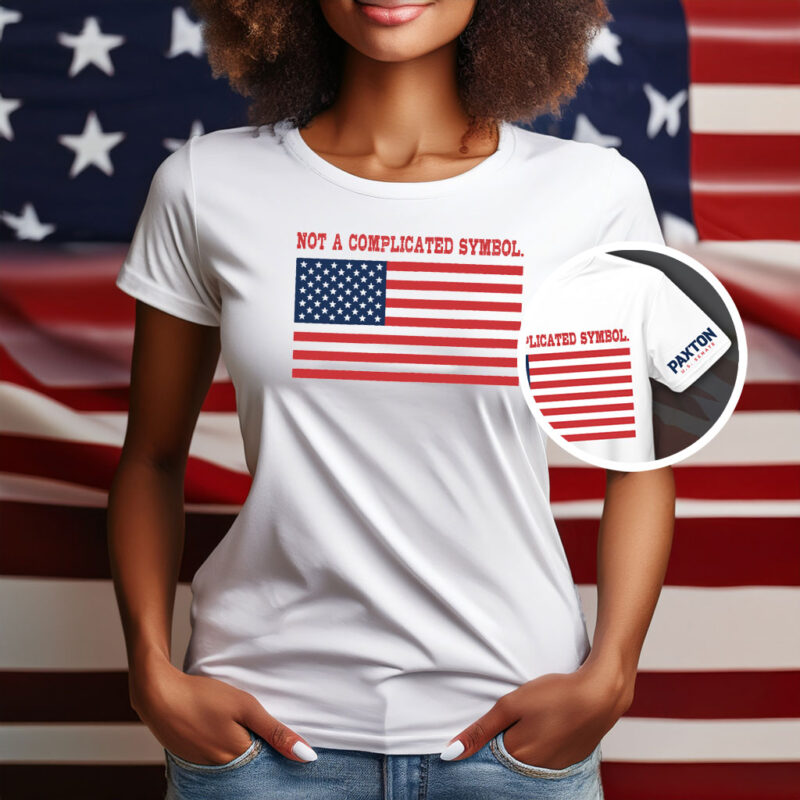 Not A Complicated Symbol American Flag Shirt