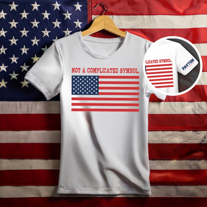 Not A Complicated Symbol American Flag Shirt
