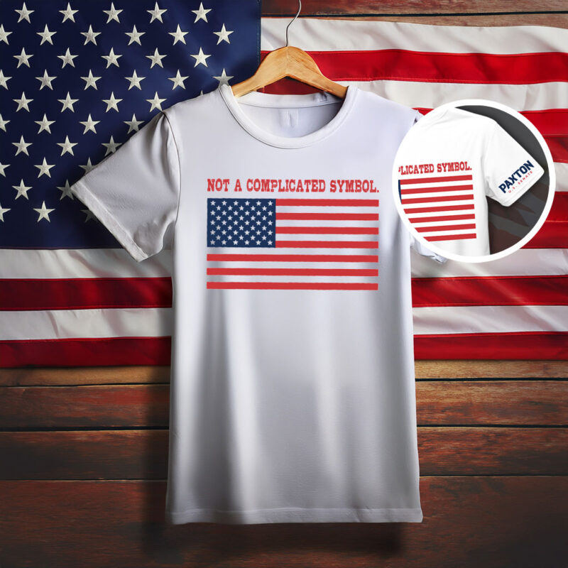 Not A Complicated Symbol American Flag Shirt