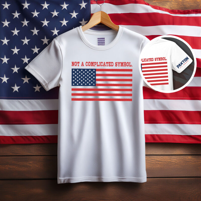 Not A Complicated Symbol American Flag Shirt
