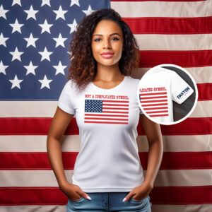 Not A Complicated Symbol American Flag Shirt