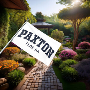 Paxton Florida Community Pride Flag – Retro Sports Banner
