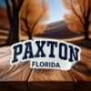 Paxton Florida Hometown Sticker – Retro Athletic Decal