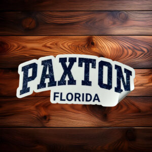 Paxton Florida Hometown Sticker – Retro Athletic Decal