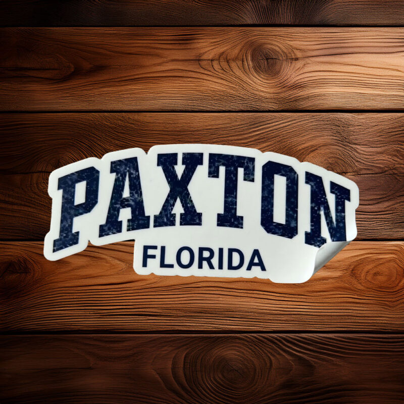 Paxton Florida Hometown Sticker – Retro Athletic Decal