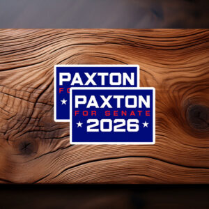 Paxton For Senate 2026 Sticker - Texas Vinyl Bumper Decal