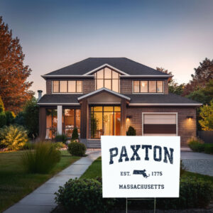 Paxton MA Athletic Heritage Yard Sign – Massachusetts Hometown Sign